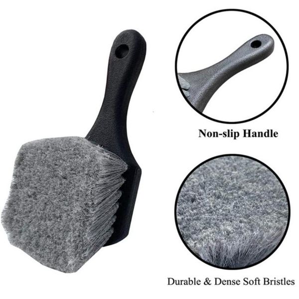 

car sponge gray wheel brush tire rim washing tool vehicle tyre cleaning brushes