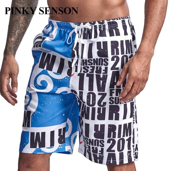 

men's board shorts patchwork summer holiday beach surf swimming trunks male sport athletic running gym, White;black
