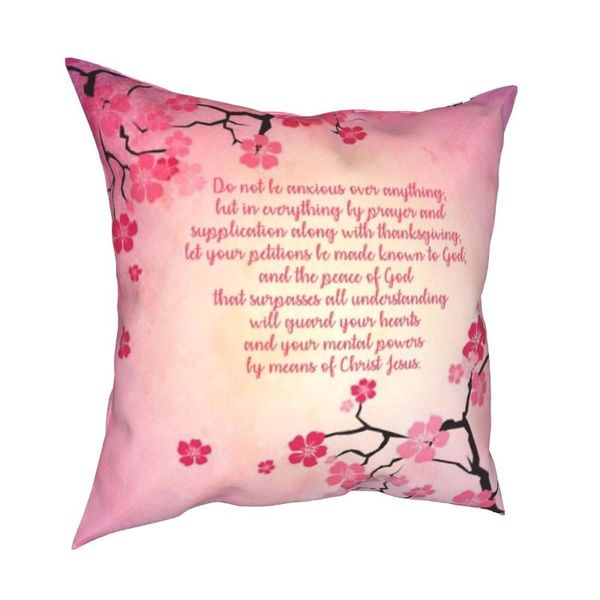 

cushion/decorative pillow philippians 46,7 cherry blossom soft polyester cushion cover decorations throw case seater square 45x45 pillowcove
