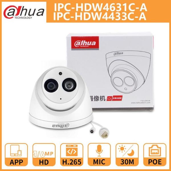 

camera security 4mp ipc-hdw4433c-a hd 6mp ipc-hdw4631c-a camara surveillance night vision ir poe built-in mic cameras ip