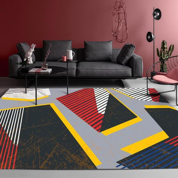 

carpets nordic style carpet living room floor mat bedroom non-slip blanket rug bedside rectangular pad