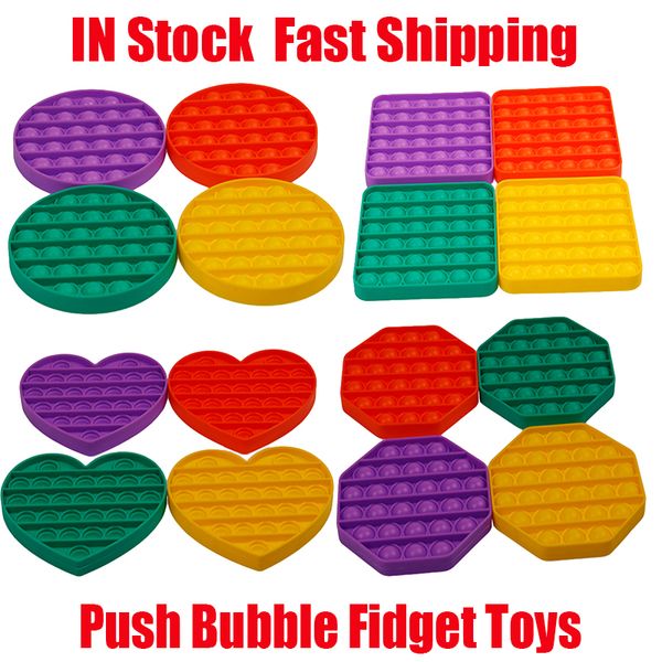 

push pop bubble fidget toys autism special needs stress reliever helps relieve stress increase focus soft squeeze decompression toy