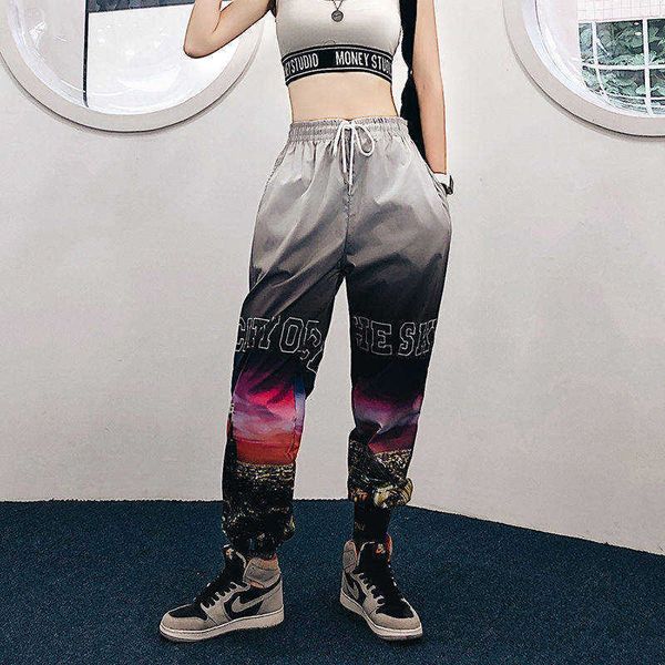 

men's pants vero homem dos homens hip hop dance sweatpants corredores streetwear mens harajuku high street calas casuais para 7loj, Black