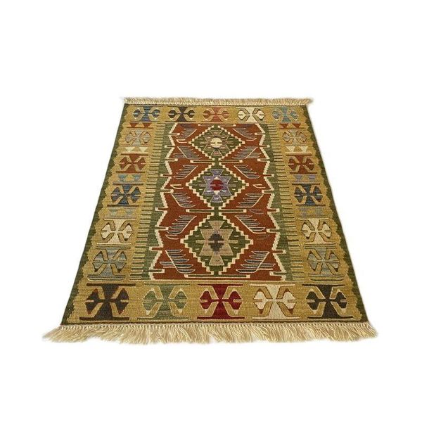 

carpets authentic traditional anatolian turkish "denizli" rug handwoven 100% wool original pattern dyeing with organic root dye 5