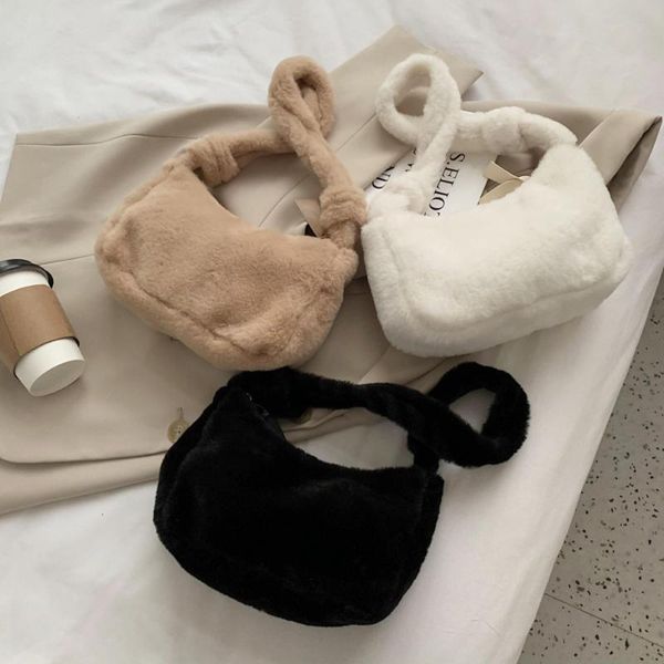 

storage bags htb-07 mini underarm bag&plush handbag&single shoulder women bag