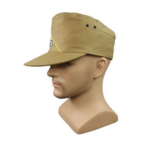 

wide brim hats wwii german dak field cap em sand, Blue;gray