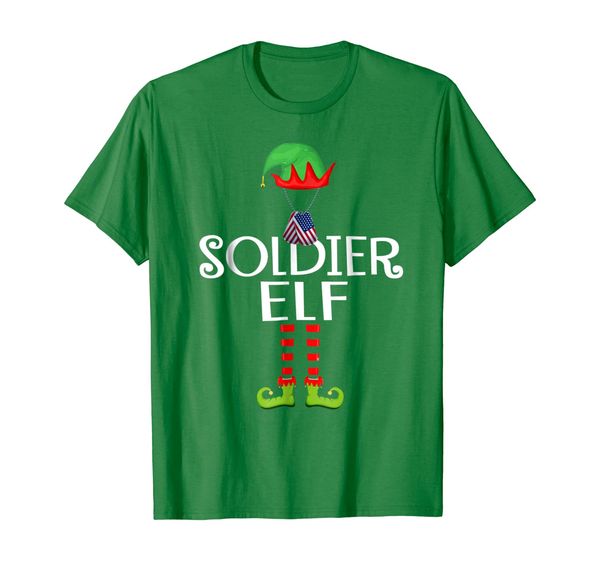 

funny shirt for who lover soldier elf. xmas gifts, White;black