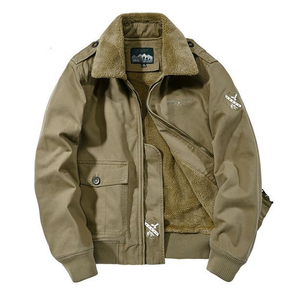

men's down & parkas military jacket 2021 thick wool embroidered parka hombre multi-pocket fur collar male parkas plus size m-4xl, Black
