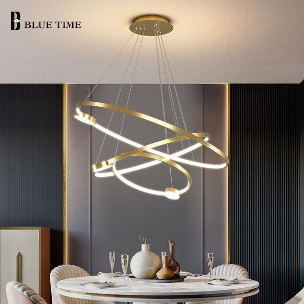 

pendant lamps lustre led light indoor circle lamp for dining room restaurant kitchen living bedroom hanging