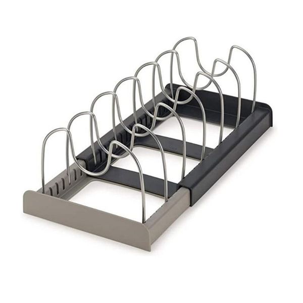 

hooks & rails kitchen organizer pot lid rack expandable stainless steel 7 dividers dish drain holder shelf pan cover stand accessories