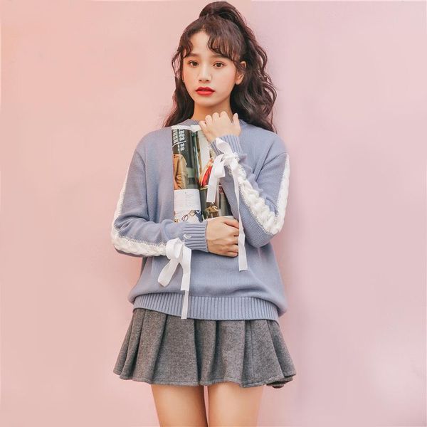 

women's sweaters sweater korean version loose and versatile, White;black