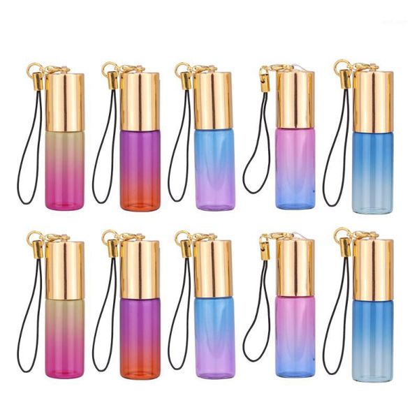 

storage bottles & jars 10 pcs empty roll-on bottle gradient perfume essential oil