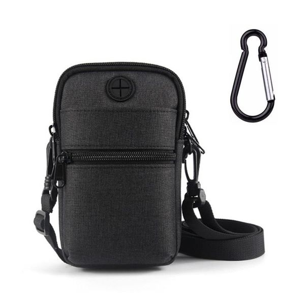 

card holders travel shoulder satchel bag storage wallet men crossbody phone pouch women passport holder neck organizer belt, Brown;gray