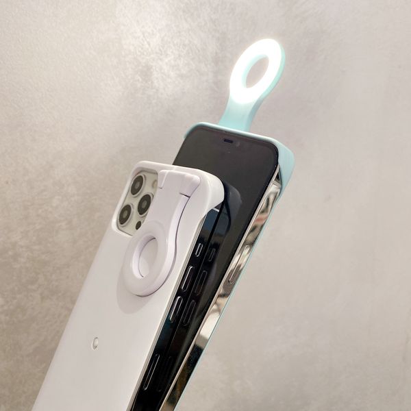 Handyhüllen mit LED-Selfie-Lampe, Handyhülle mit leichtem Handyschutz für 13 Promax iPhone 7/8 Plus
