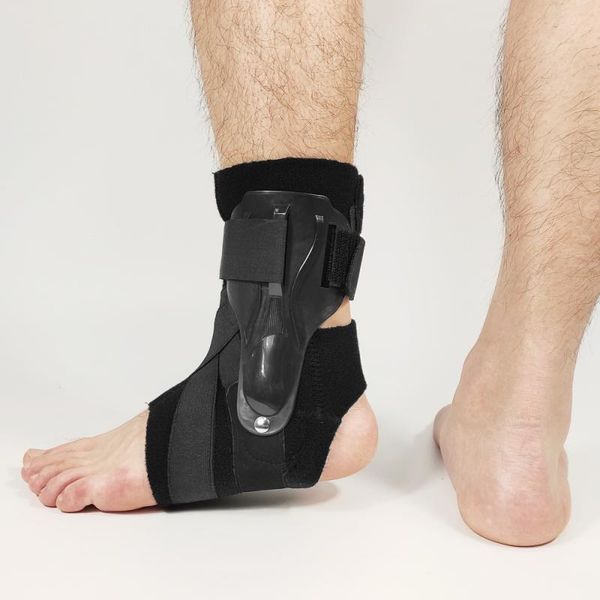 

ankle support brace elastic compression sleeve sport relief pain foot stabilizer guard sports running support1, Blue;black