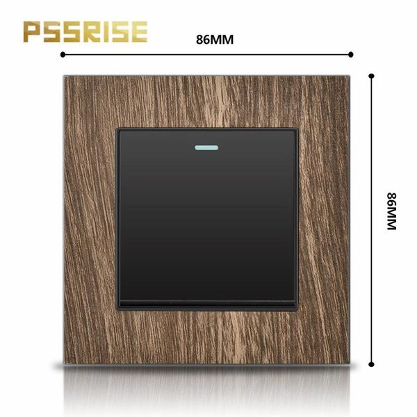 

smart home control / 2 3 4 switch 1 wall button square luxury wood grain panel
