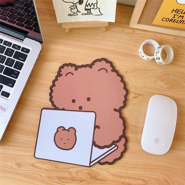 

mouse pads & wrist rests anime kawaii cute bear pad ins boy heart student computer small non-slip deskkeyboard pc gamer pink