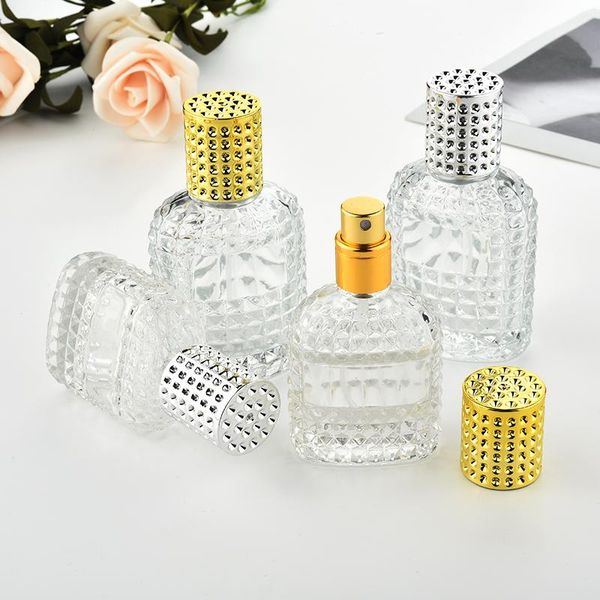 

storage bottles & jars 10pcs/lot 30ml 50ml glass empty perfume spray atomizer refillable bottle scent case with travel size portable