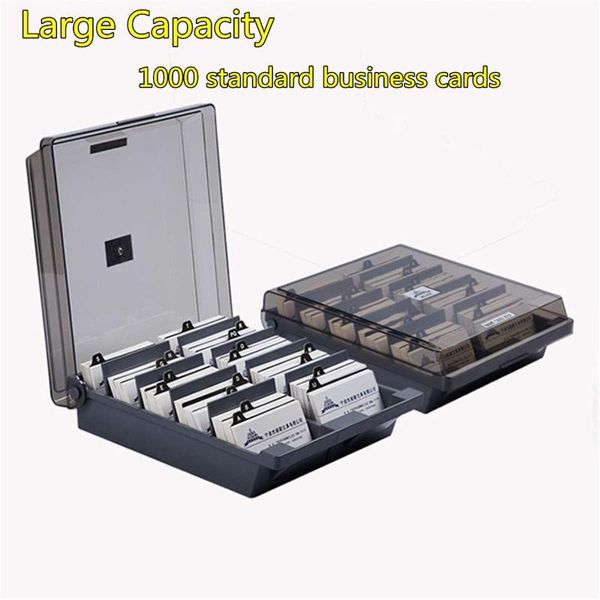 

card holders large capacity business organizer bank hardshell 4 layers id storage box cosmetic, Brown;gray