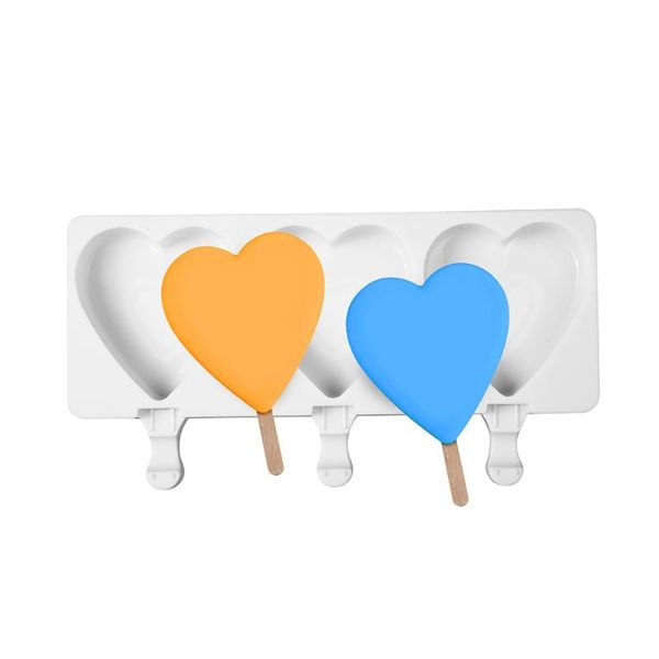

baking moulds silicone ice cream mold diy homemade popsicle er 3 cell big size heart cube tray makers tools