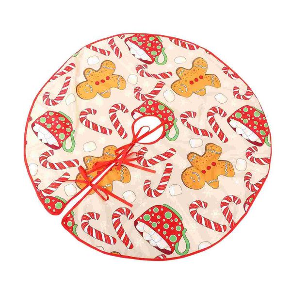 

christmas decorations 1pc tree skirt festival plush fabric round shape apron