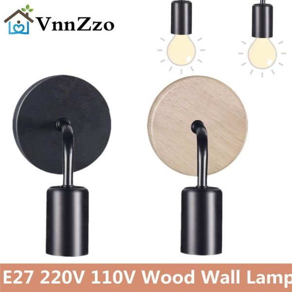 

wall lamp e27 bedroom bedside nordic retro simple living room corridor aisle creative background 110v 220v