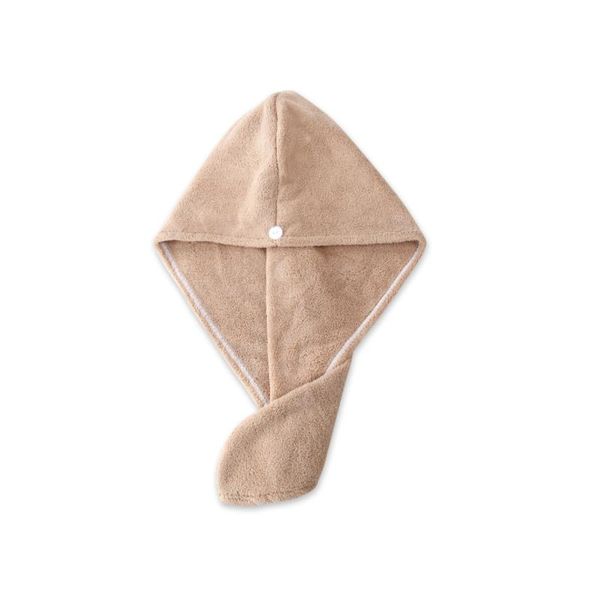 

shower caps coral fleece cap, dry hair turban, water-absorbent polyester nylon wholesale soft long cap