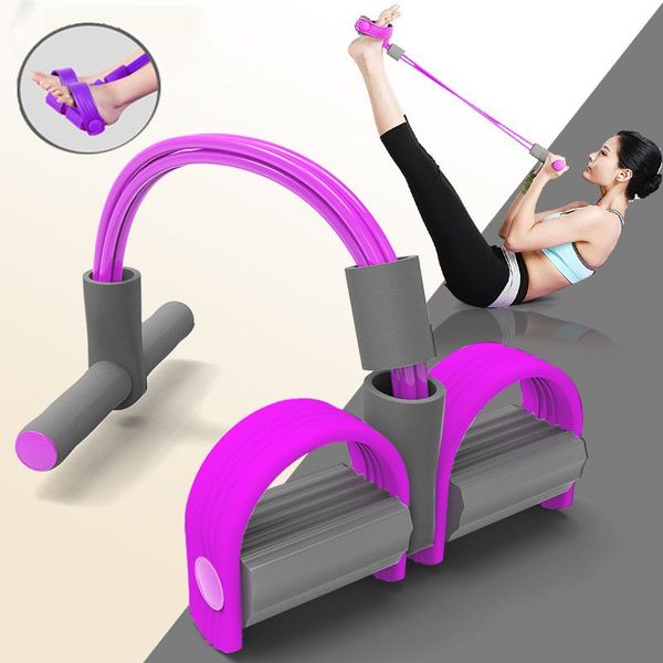 

yoga stripes 5-color multifunctional rope elastic pedal leggings expander pilates belt waist slimming tool indoor training
