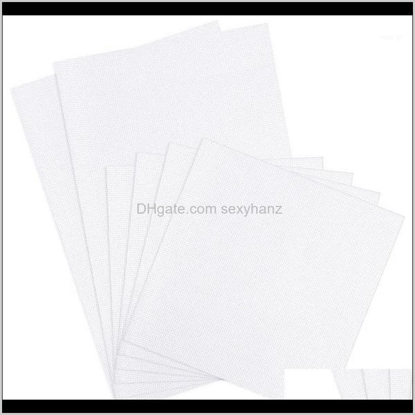 

notions tools apparel drop delivery 2021 6 14ct aida cloth 4 pieces 30x30cm 2 30x45cm cotton embroidery cross stitch fabric diy needlework s, Black