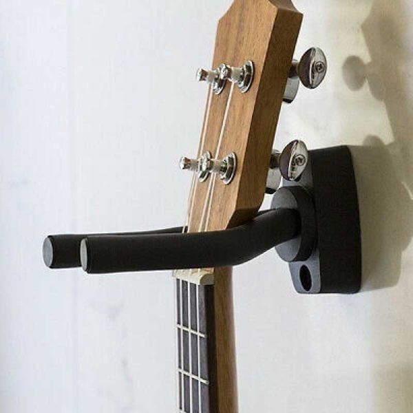 

hooks & rails 1/2pcs wall mount guitar hanger hook non-slip holder stand for acoustic ukulele violin bass instrument accessories