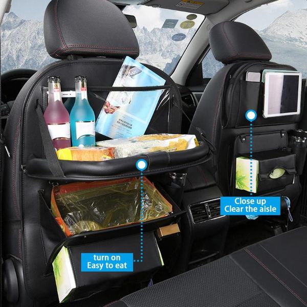 

car organizer backseat storage bag foldable dining table
