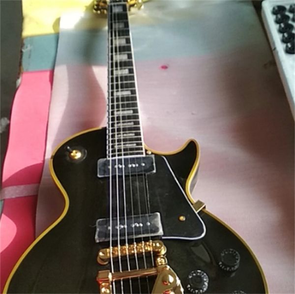 

jacey guitar store p90 black custom jazz eectric guitar with guitars guitarra
