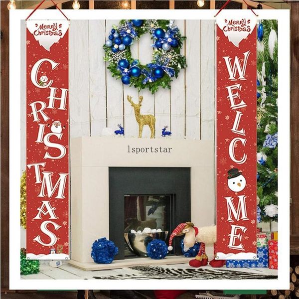 

2021 couplet door banner porch sign christmas halloween elling christmas holiday hanging decoration porch sign decorative family party c2991