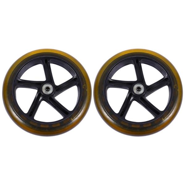 

2pcs scooter wheels mute replacement 180mm pu parts skateboarding
