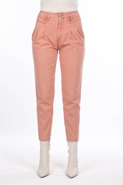 

women's jeans high waist pleated jean pants, Blue