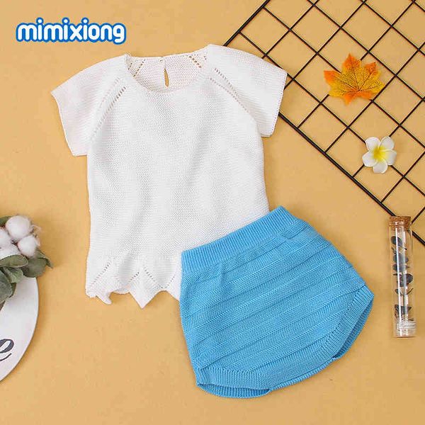 

factory wholesale solid color simple lady shorts set, Blue