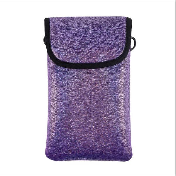 

female messenger bag multi-function mini mobile phone shoulder wallet wallets, Red;black