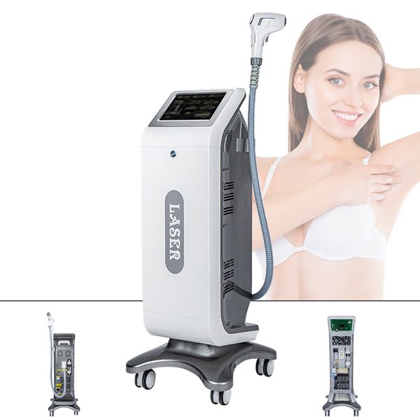 

salon use customized permanent triple wavelength diode 808nm laser hair removal machine for black skin
