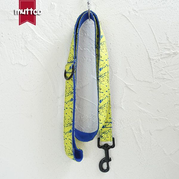 

dog collars & leashes muttco unique collar the splash ink convenient to walk leash accessory for small medium large 5 size udc090h