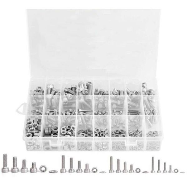 

combination set m3m4m5m6 hexagon socket screw cylindrical head cup bolt storage boxes & bins