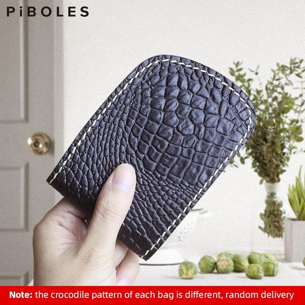 

card holders handmade genuine leather driver license holder car auto document slot case ultra thin id cards pouch unisex, Brown;gray