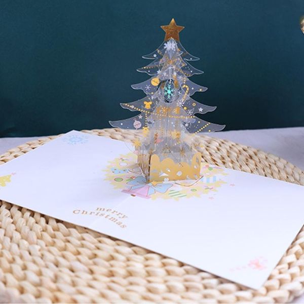 

-up christmas tree castle greeting cards birthday postcards invitations r9jc