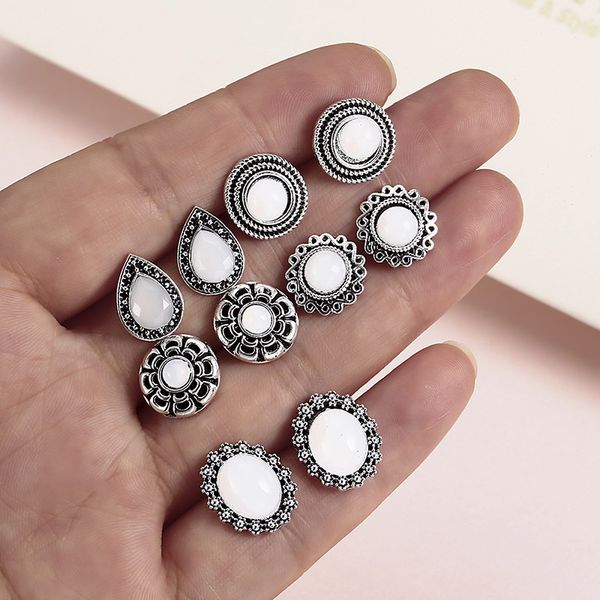 

studs earrings simple fashion diamond cobble zircon accessories, Golden;silver