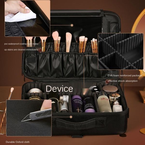 

cosmetic bag portable oversized storage professional suitcase boxes bottles & jars