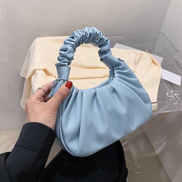 

evening bags pleated handle soft pu leather small crossbody shoulder bag for women 2021 fashion casual lady purses and handbag high quality