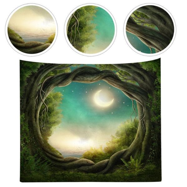 

tapestries forest pattern background cloth backdrop fashionable wall tapestry