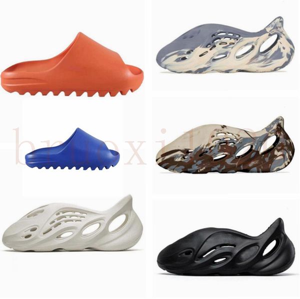 

2021 comfortable slides slippers desert sand summer brown flat men women beach resin slide sandal mens womens slipper rubber 36-48, Black