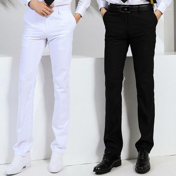 

men's pants suit black slim business casual