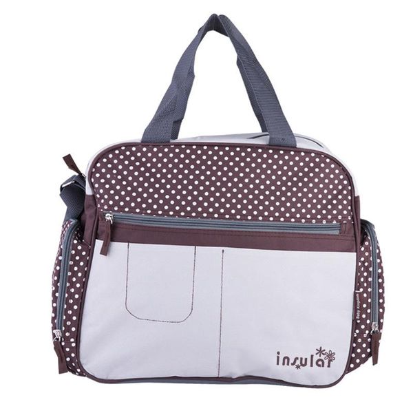 

baby nappy bags fashion dots diaper bag mother shoulder maternity mummy handbag large capacity waterproof stroller