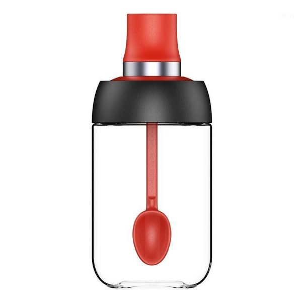 

storage bottles & jars 250ml pepper cruet oil bottle spoon cover glass kitchen moistureproof honey 2021